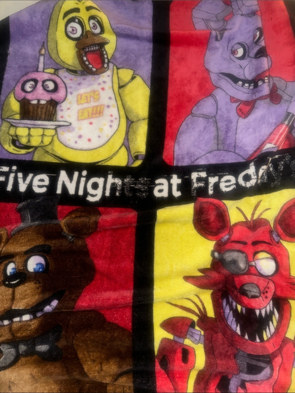 Home Kids - Multicolor Five Nights at Freddy OS Throw Blanket